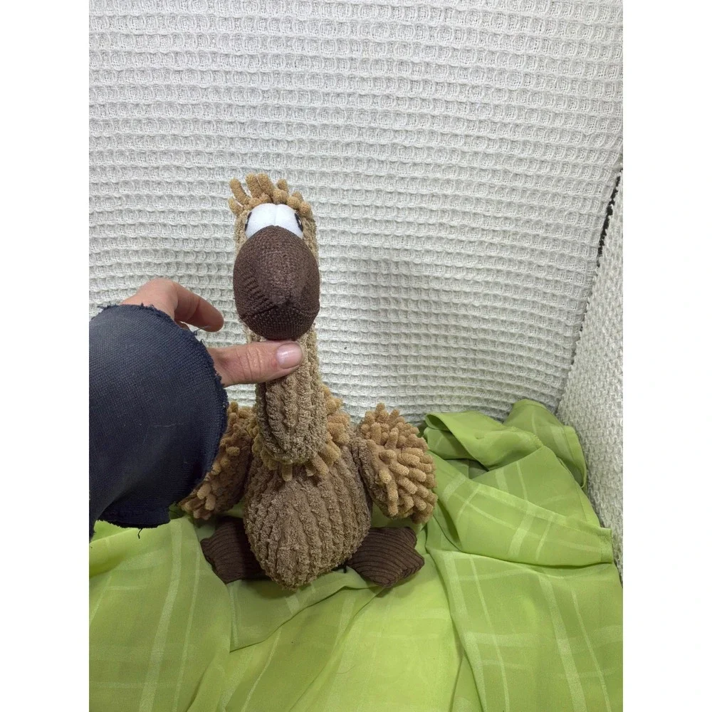 Quirky Bird Dog Unbranded Plush Squeaker Toy Medium‎ Brown Tan Ostrich Emu